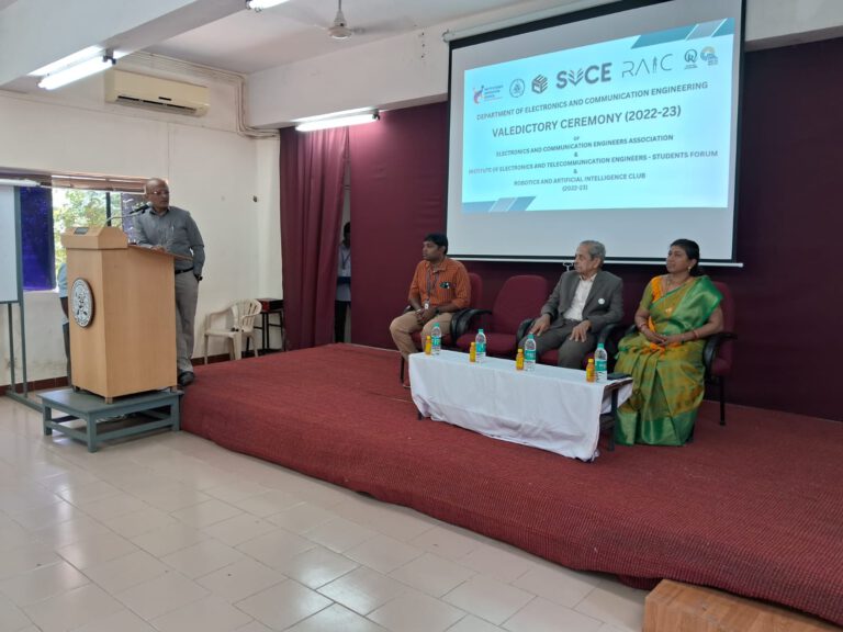 Dr. S. Muthukumar, HoDECE inaugurated the lecture program