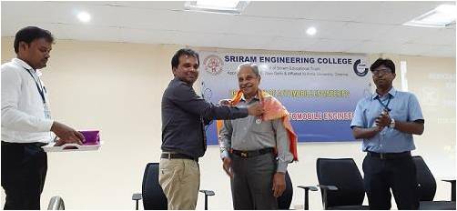 Guest Felicitated by Head of the Department