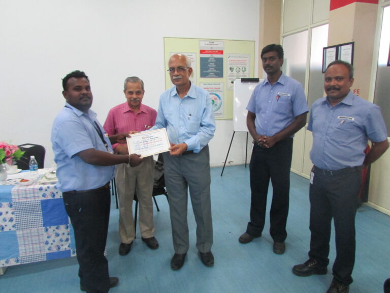 Mr. K N Kridhnamurthy presenting Certificates