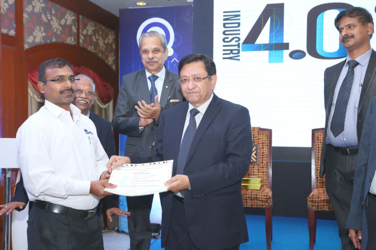 Mr. P K Aggarwal - distributing the Certificate