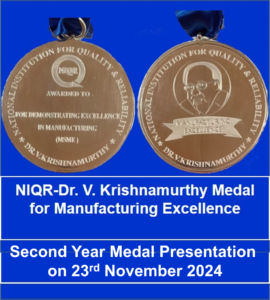 Dr V K Medal 2024