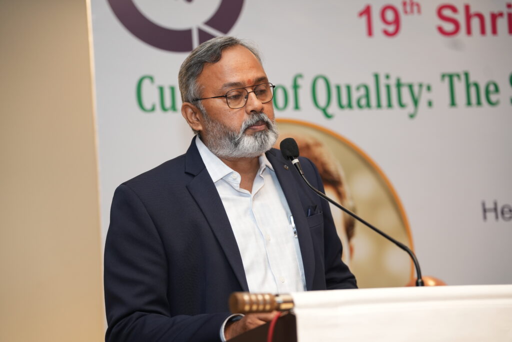 Chairman Chennai Branch Mr K Sathianarayanan giving welcome address