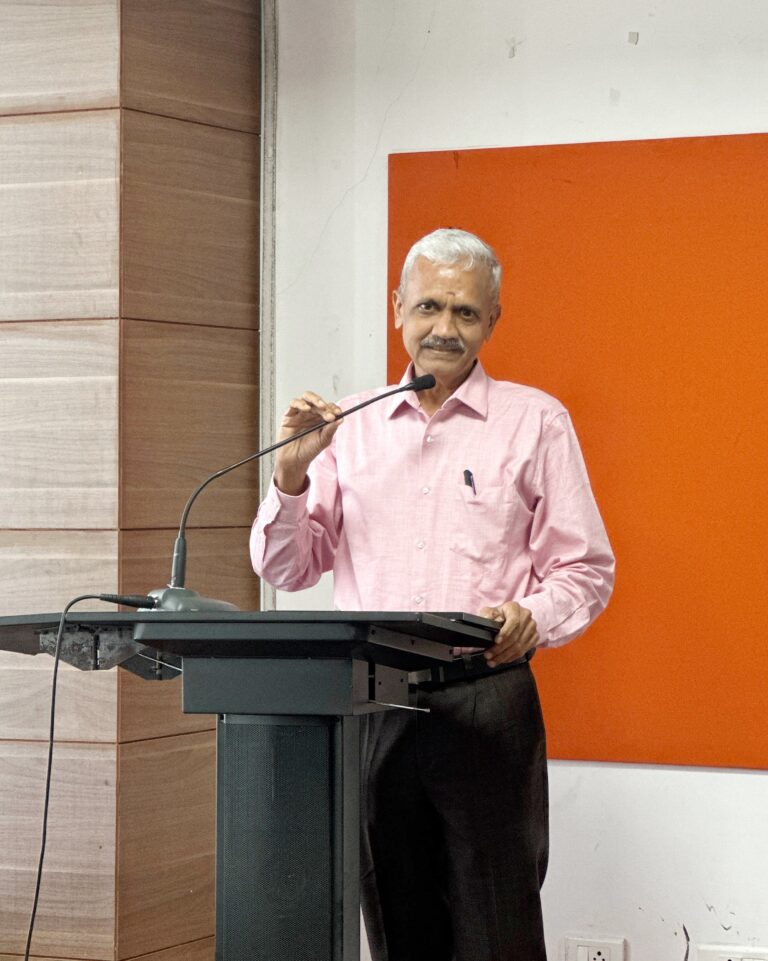 Prof N Anbuchezhian welcoming the gathering